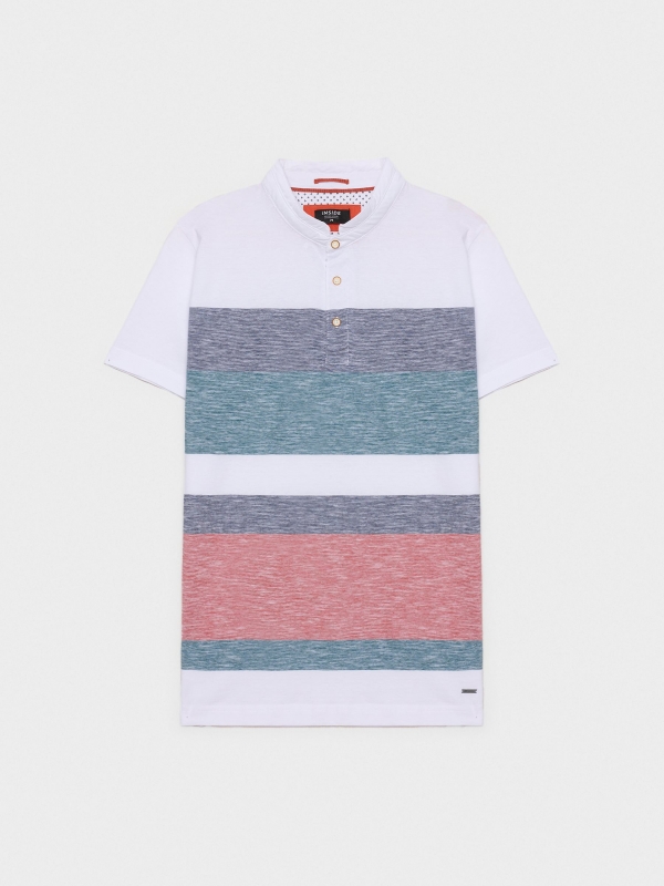  Polo Color Block Stripes red