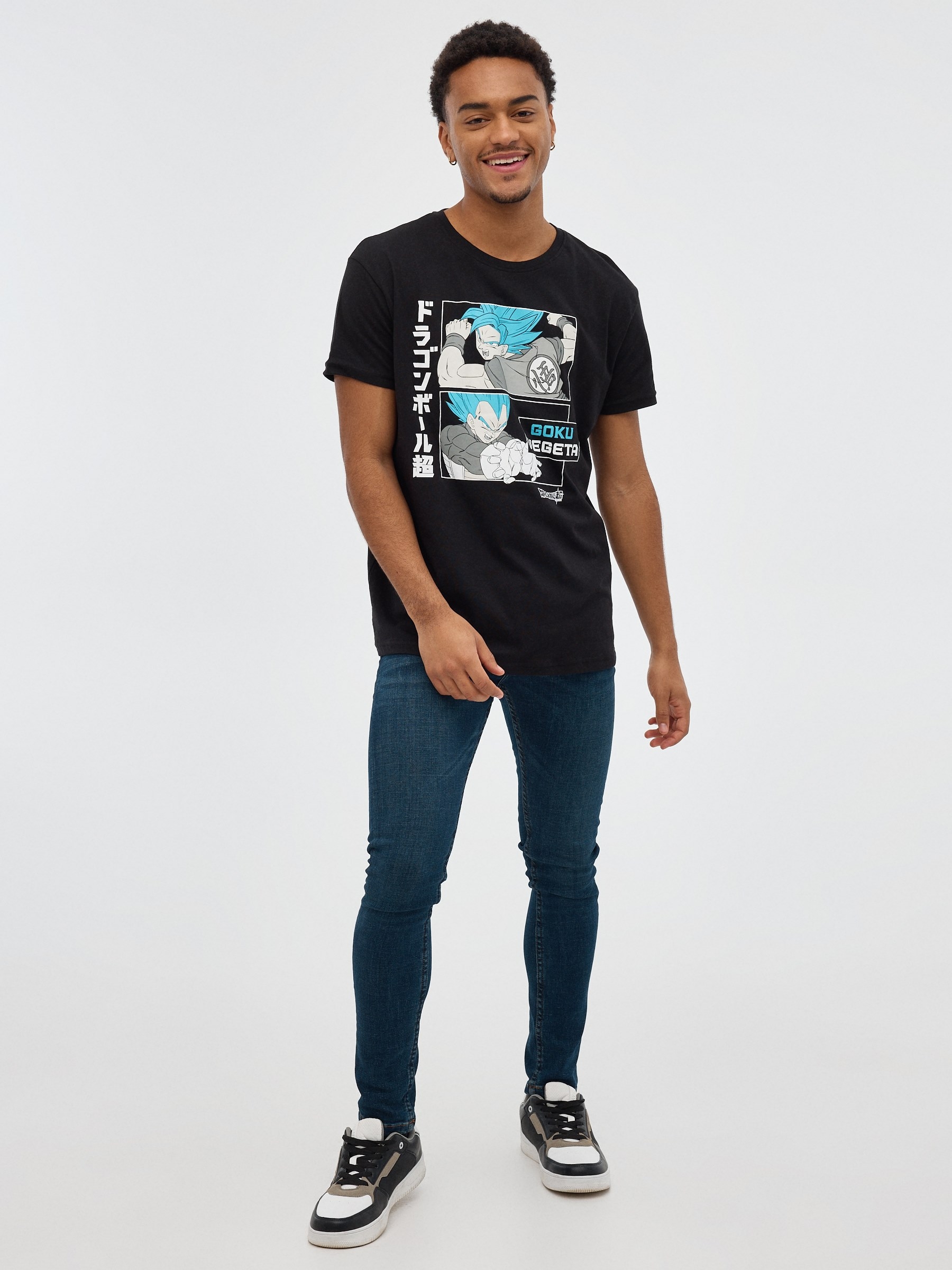 Dragon Ball t-shirt black middle front view