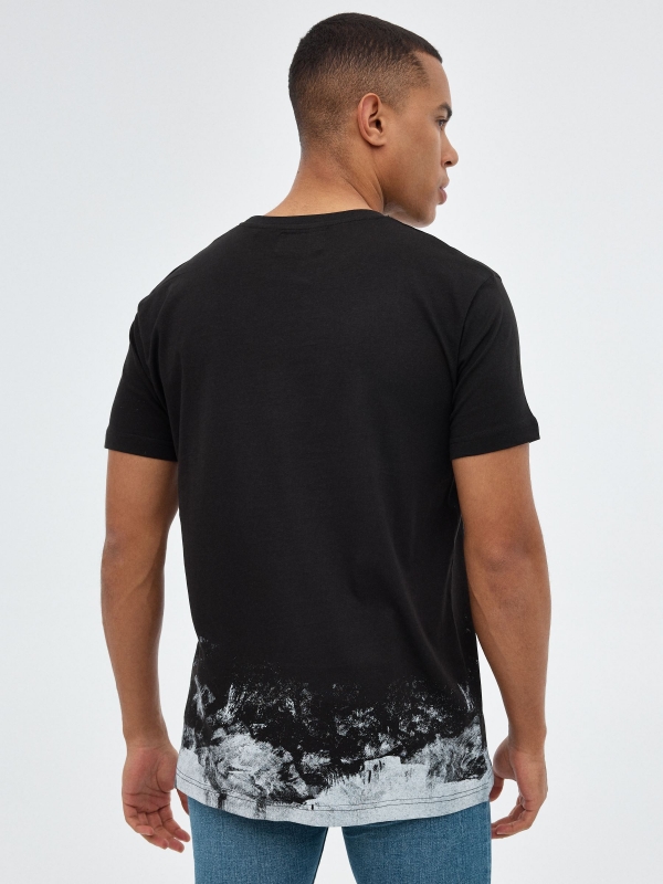 Camiseta Horror negro vista media trasera