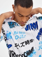 %Pto% Oversized T-shirt with hood white