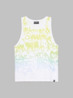 %Pto% Graffiti tank top white front view