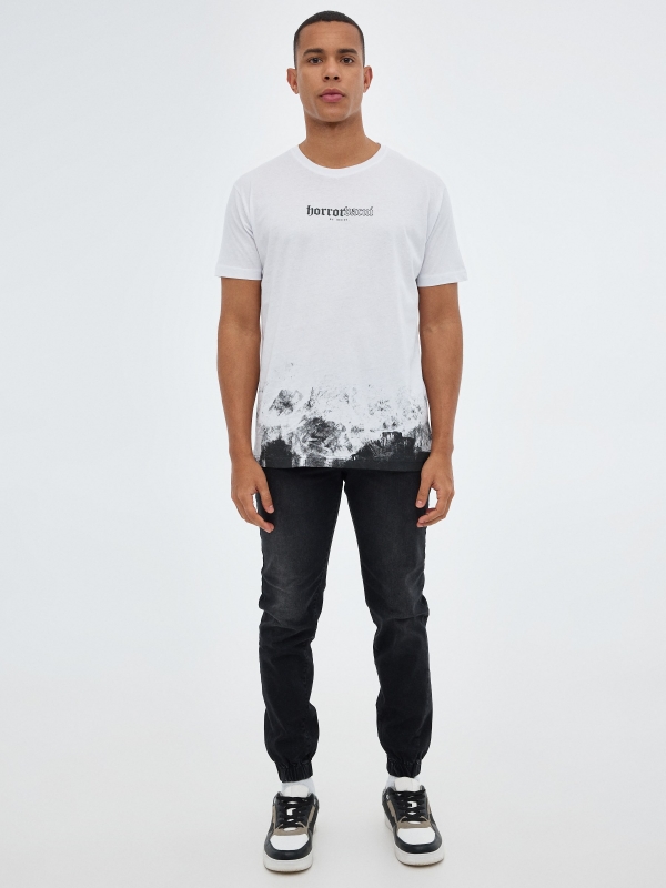 Horror T-shirt white front view