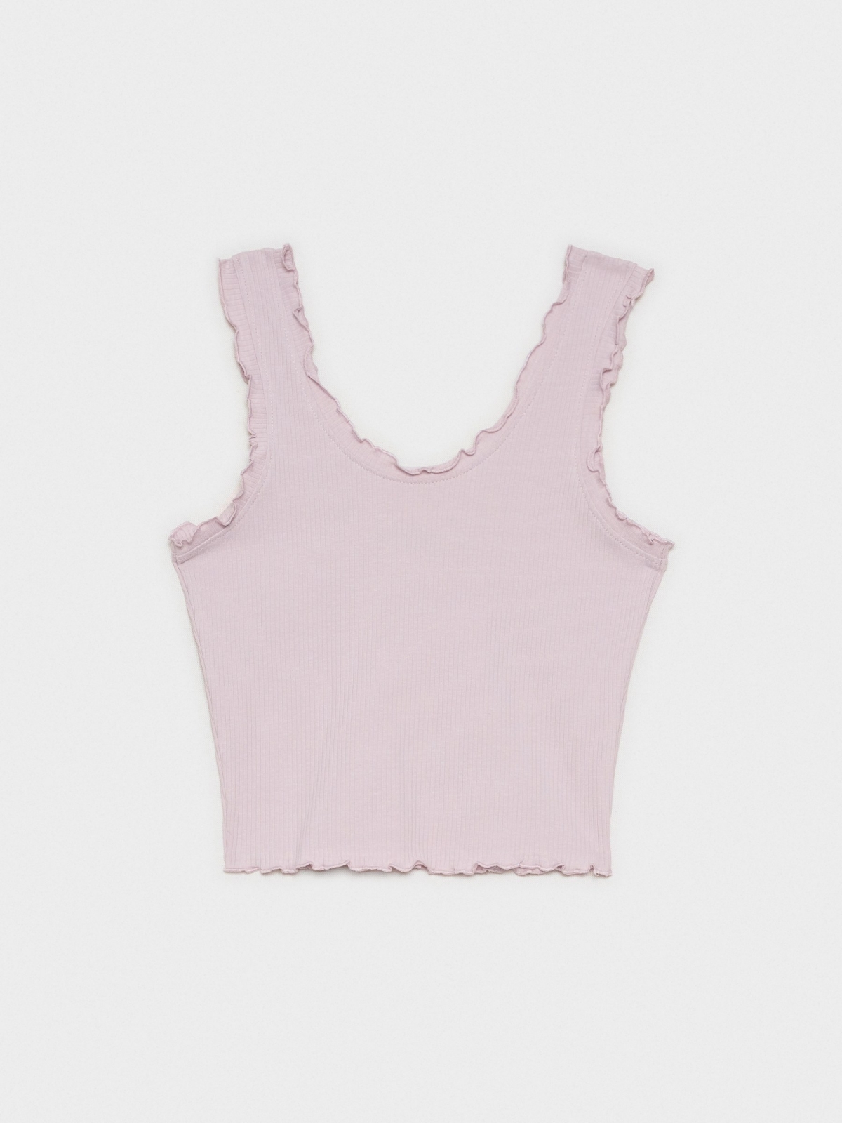 %Pto% Crop top curly straps mauve