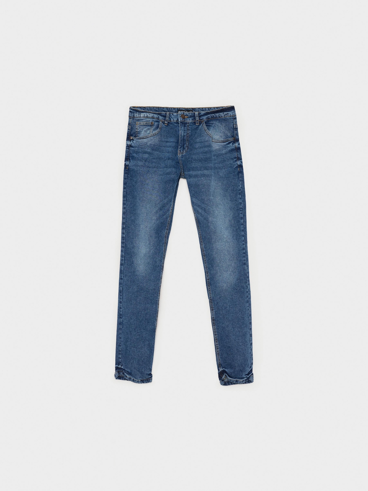 %Pto% Jeans slim denim blue front view