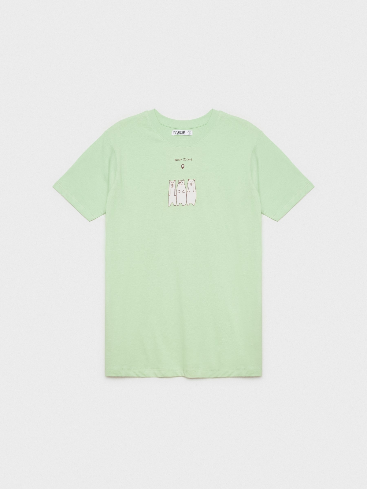 %Pto% Camiseta oversized In Forest verde claro