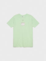 %Pto% Oversized T-shirt In Forest light green