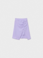 %Pto% Textured mini skirt lilac