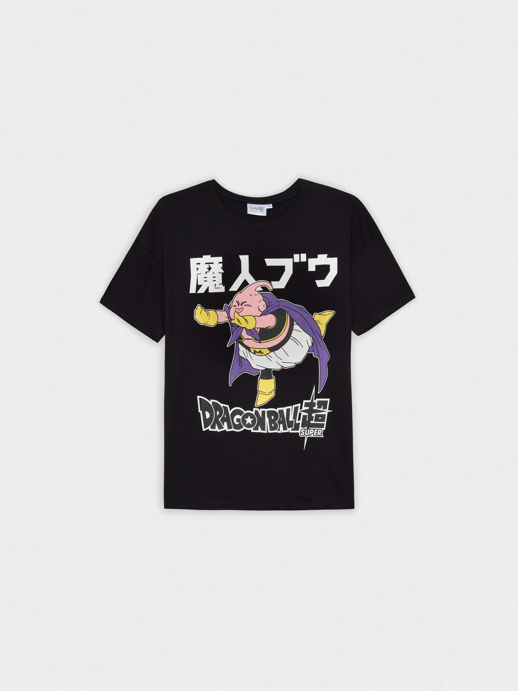 Dragon Ball oversized T-shirt black middle front view