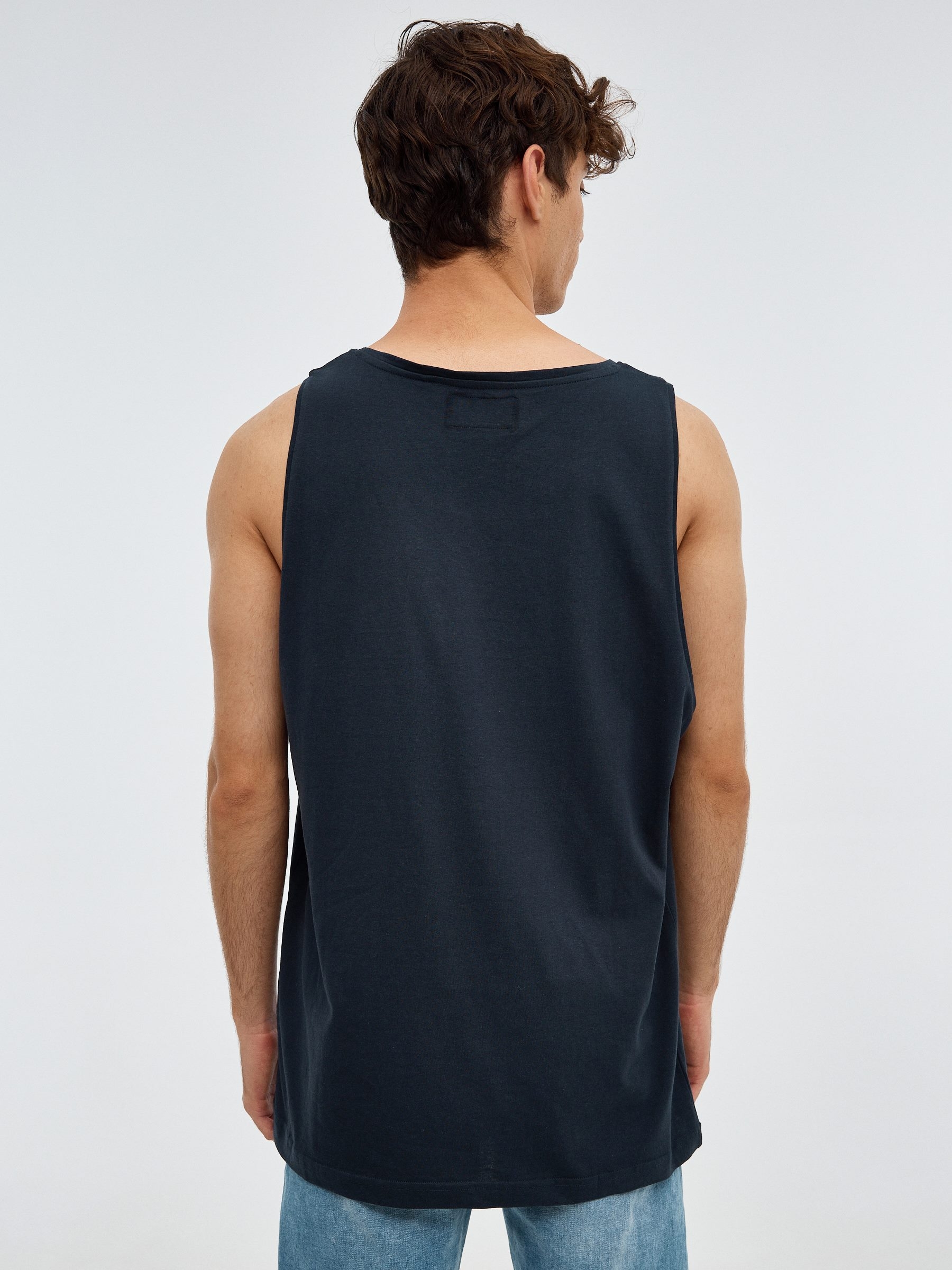 Camiseta South Coast azul marino vista media frontal