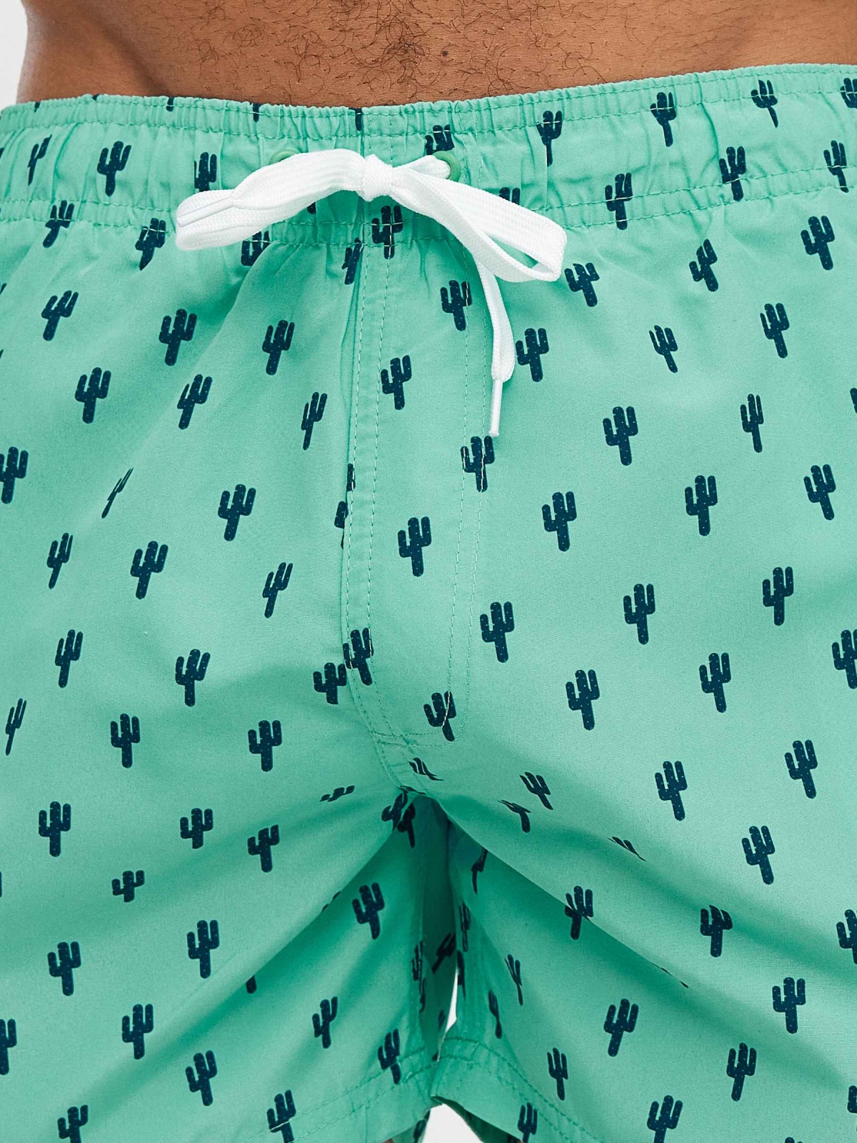 %Pto% Miniprint swimsuit cactus green