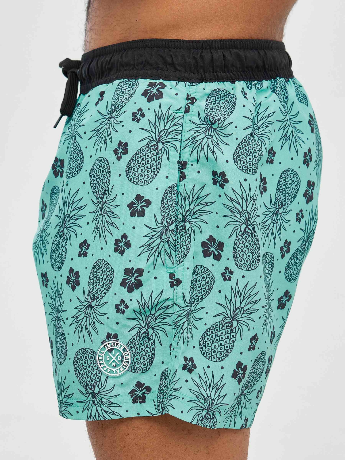 %Pto% Pineapple miniprint swimsuit green