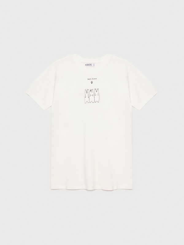  T-shirt oversized In Forest off white