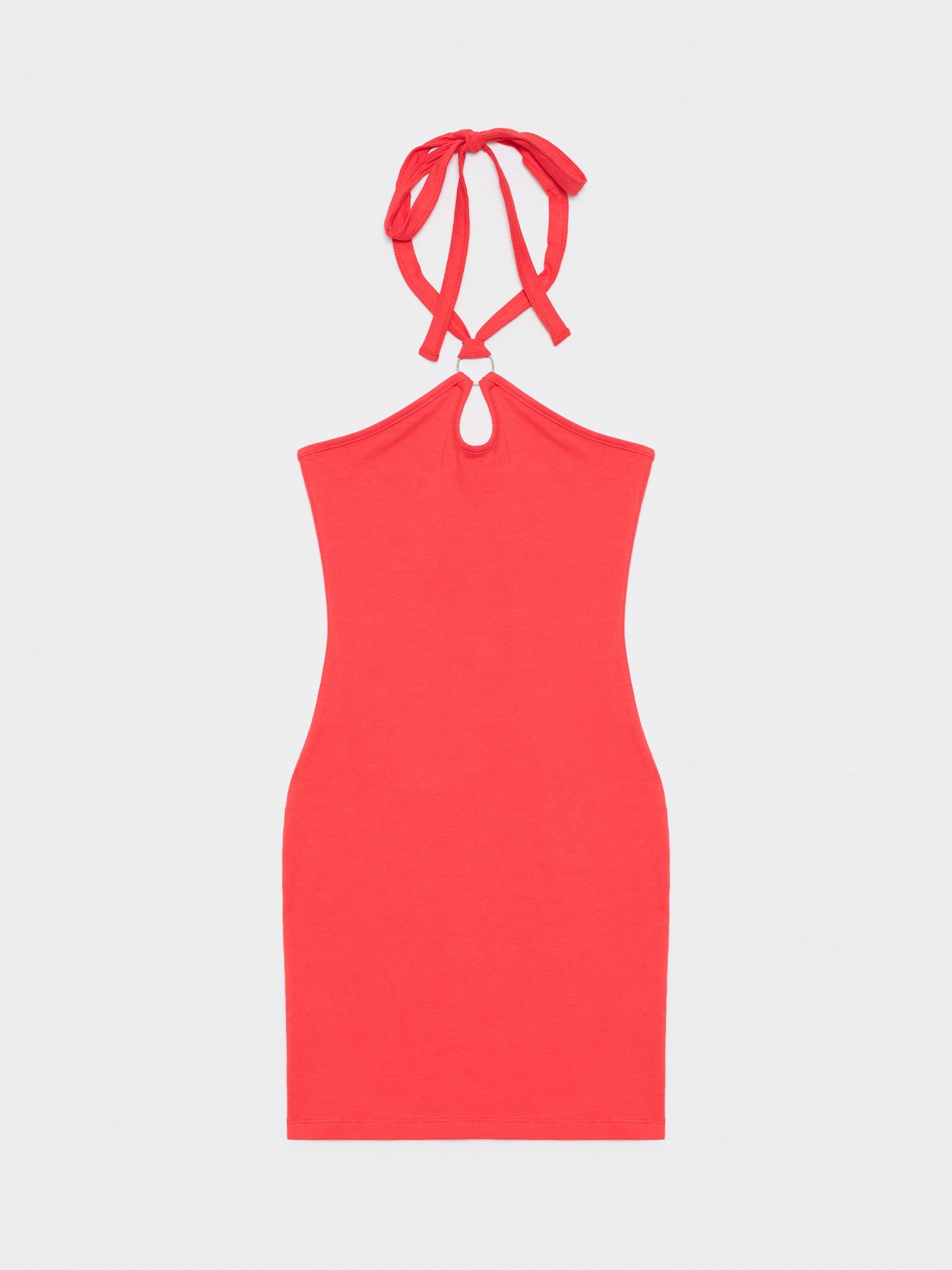 Vestido mini halter rojo