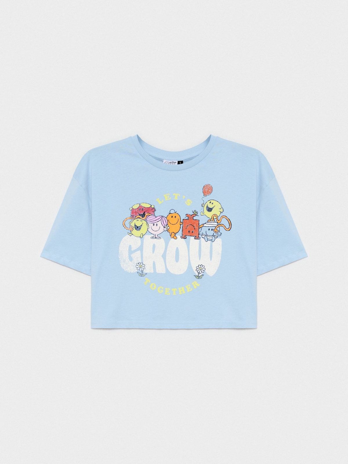 %Pto% Mr. Crop T-shirt light blue