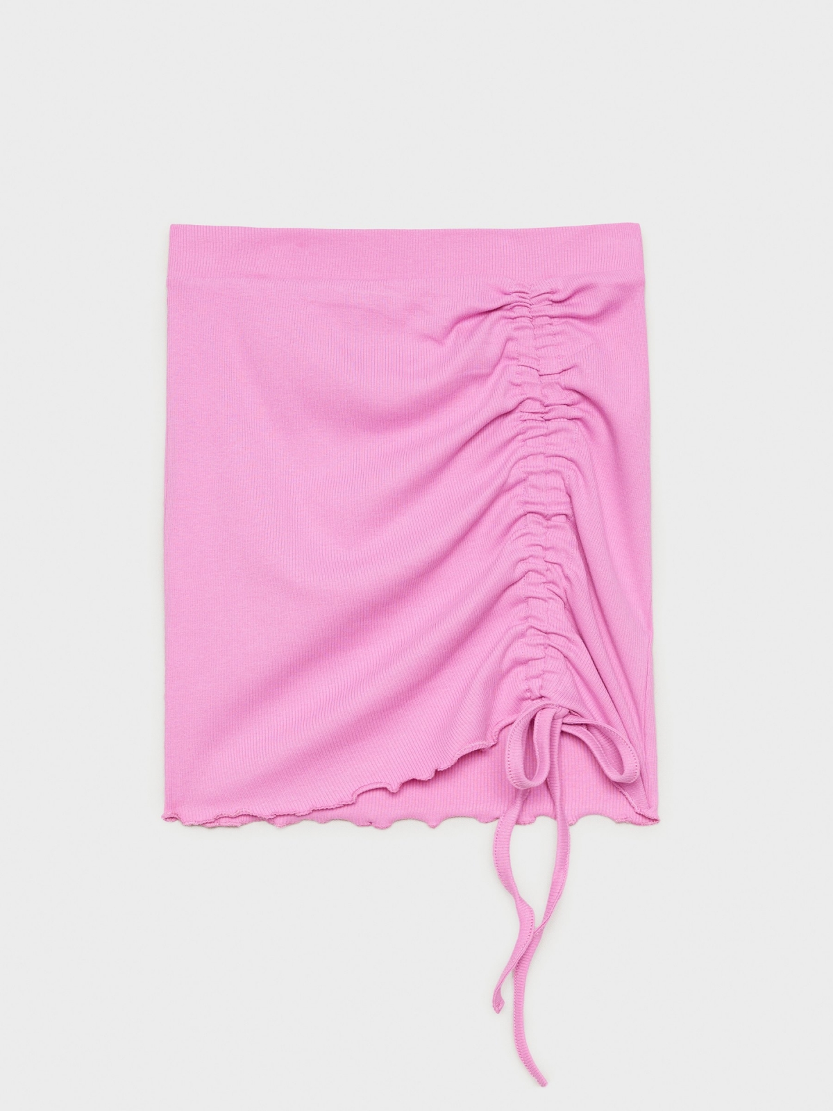 %Pto% Mini skirt with ruffle magenta