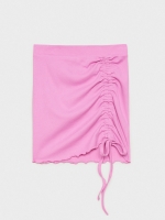 %Pto% Falda mini con fruncido magenta