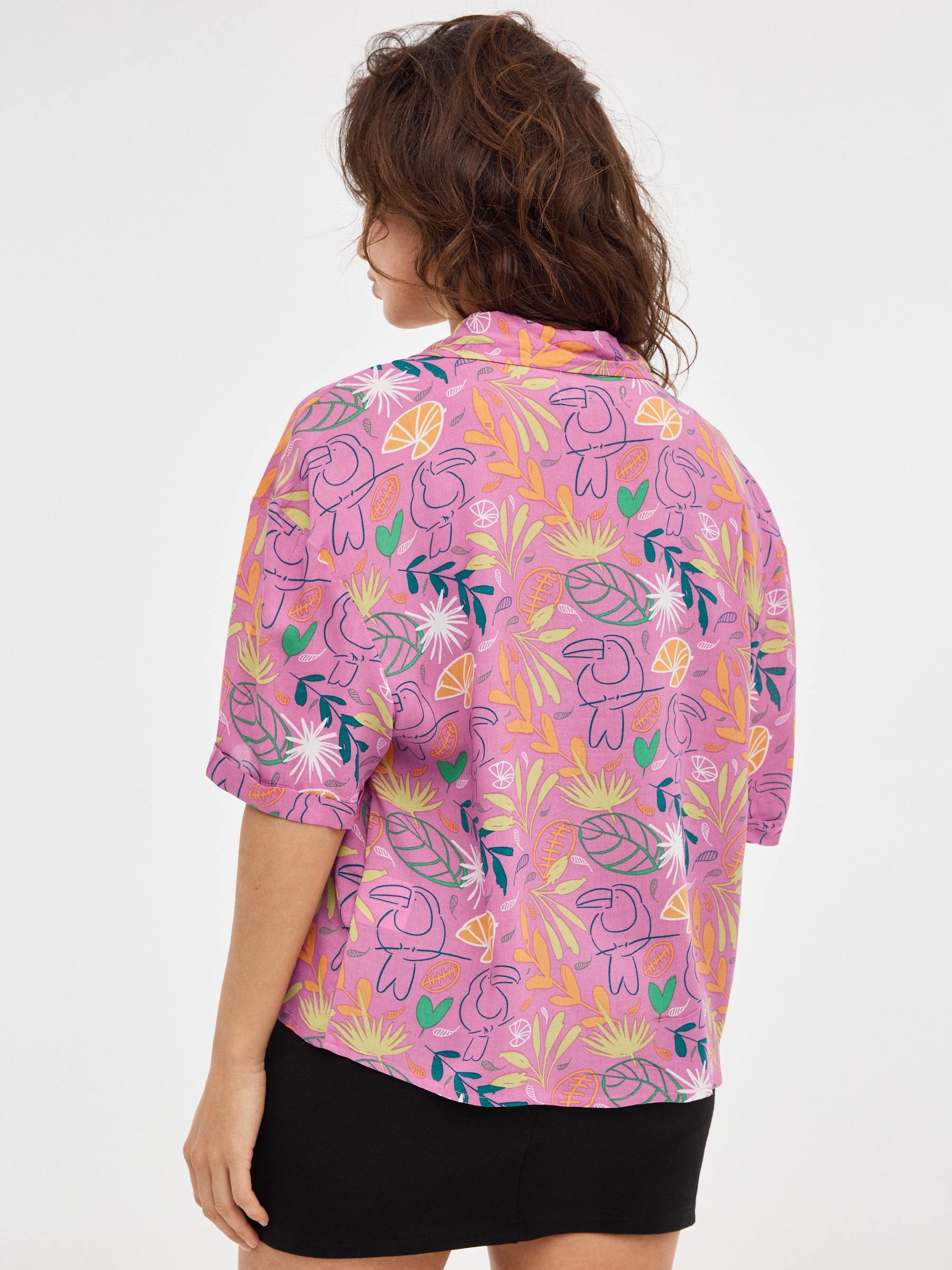 Tucan Crop Print Shirt