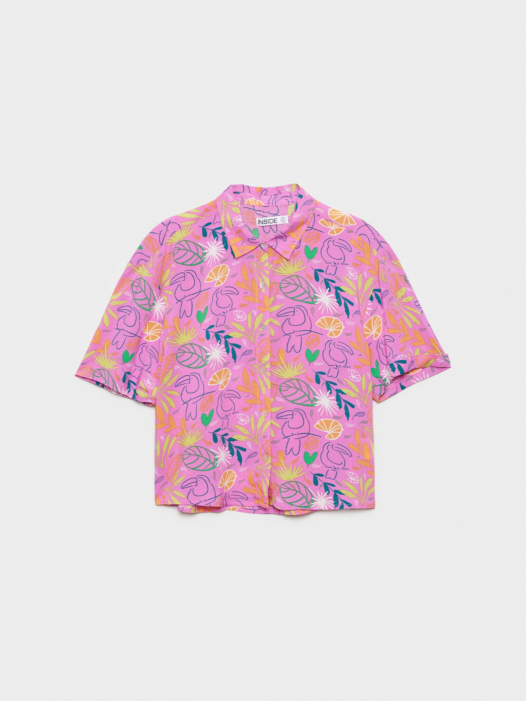 Tucan Crop Print Shirt