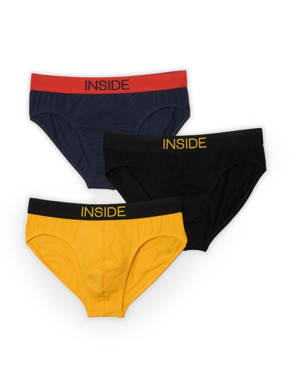 Calzoncillo slip liso pack 7 u