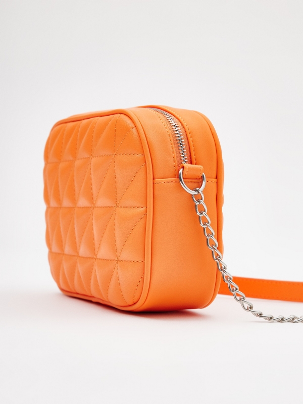 Bolso cruzado naranja naranja vista detalle