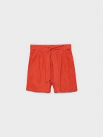 %Pto% Rustic clamp shorts brick red