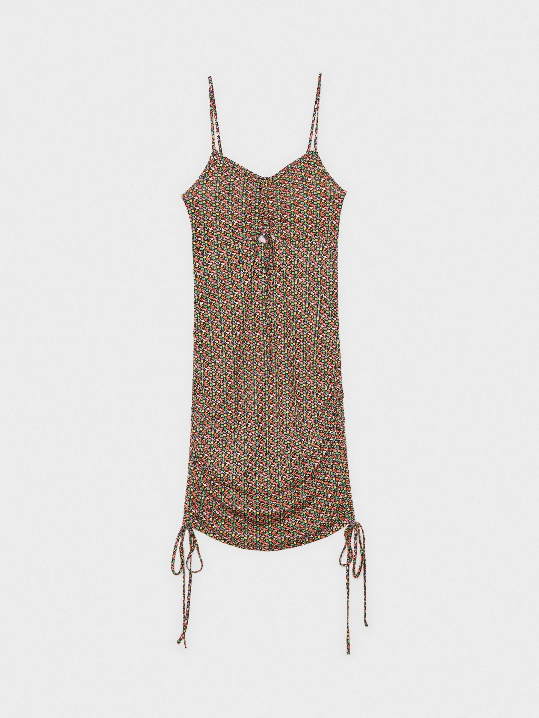 Vestido midi print de tirantes