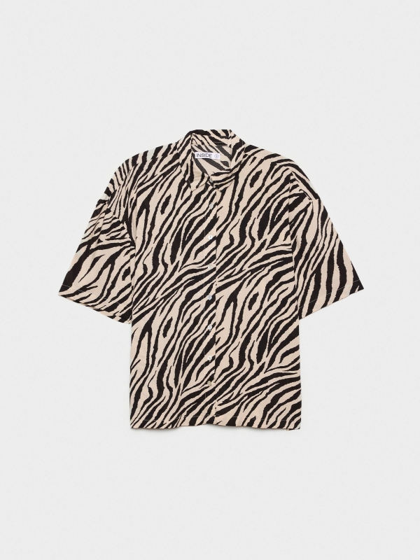  Camisa Oversized AnimalPrint multicolorido