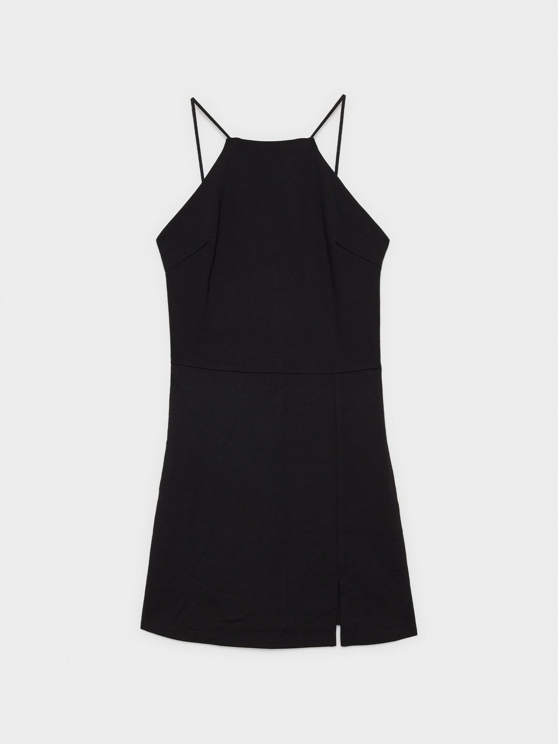 Vestido mini negro halter