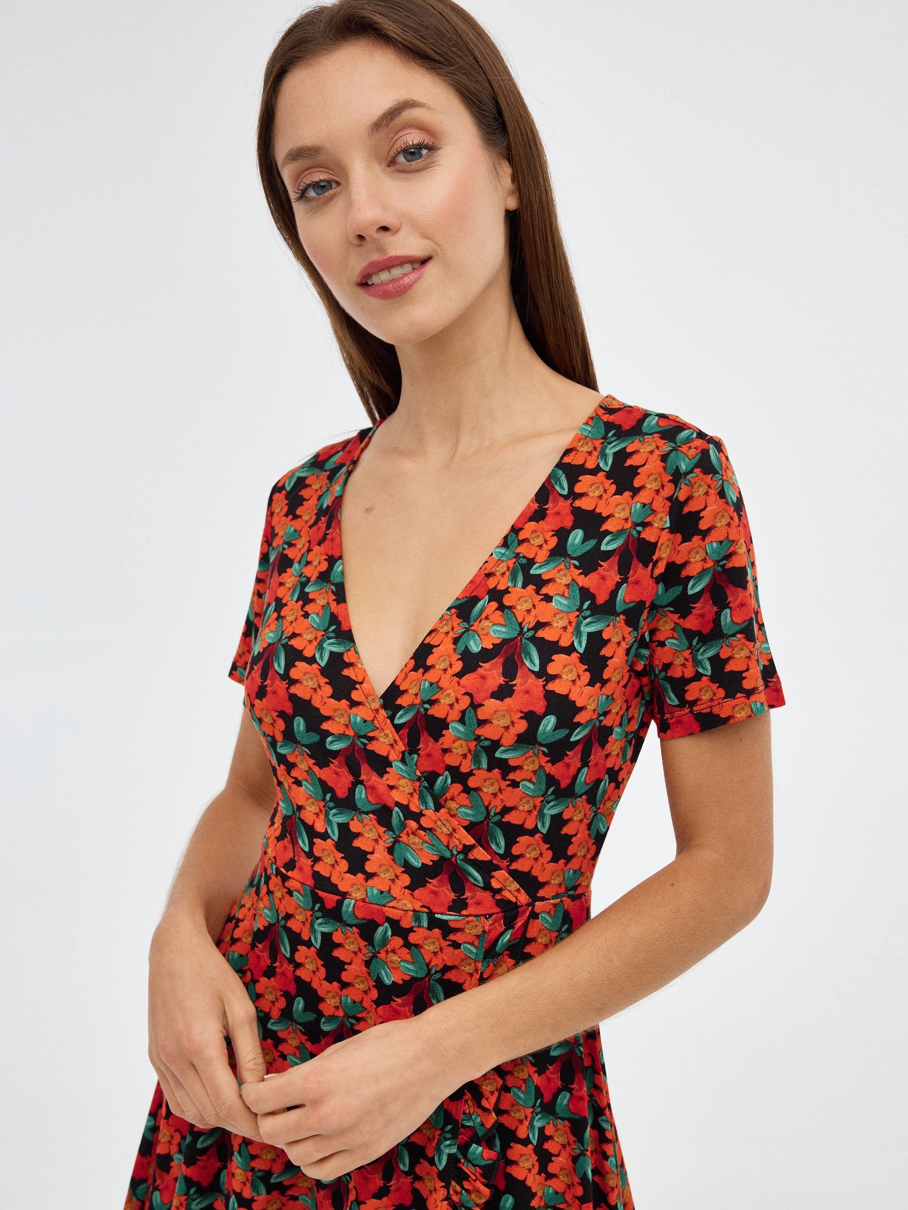 Vestido de flores mini