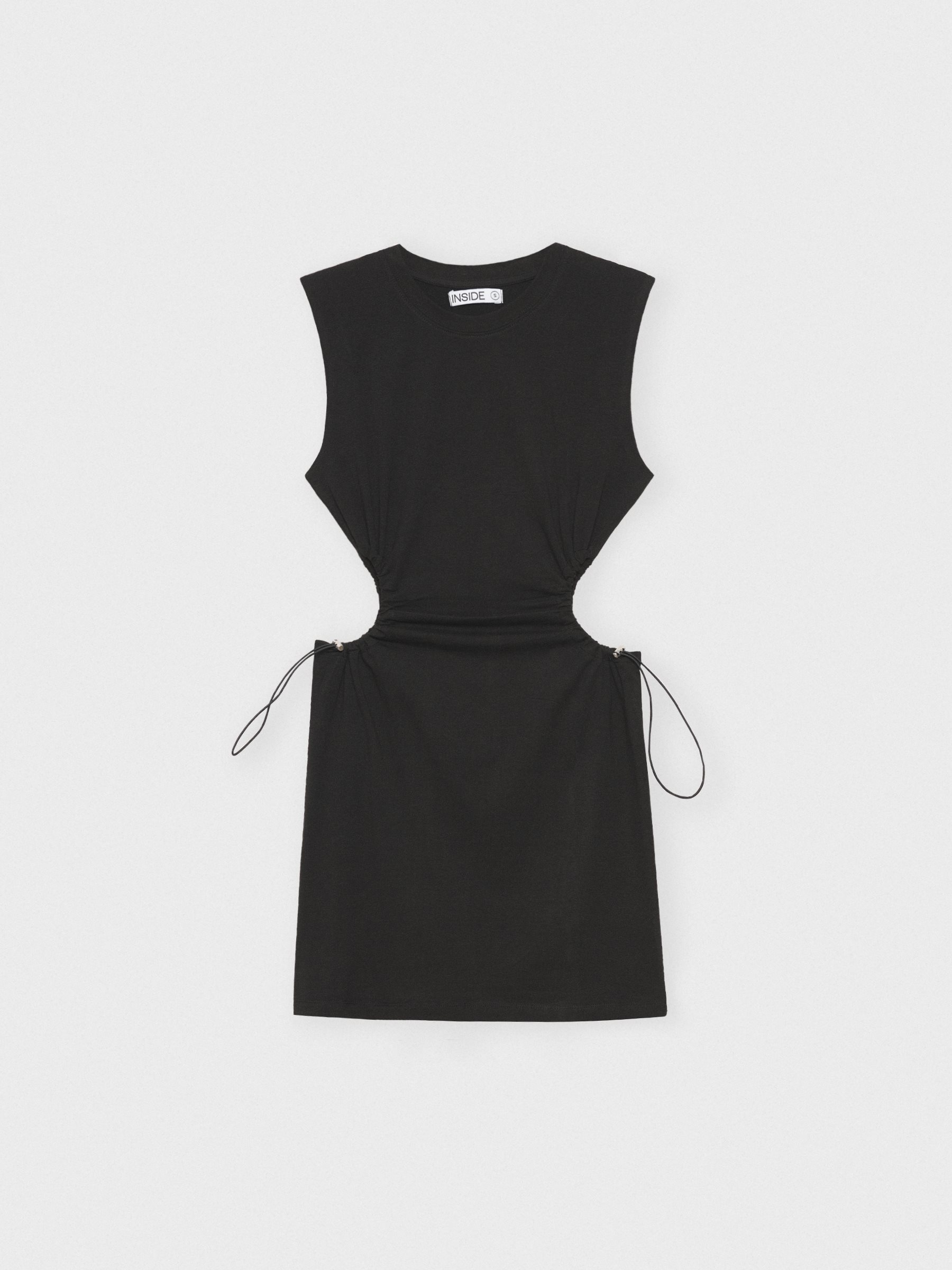 Vestido mini cut out fruncidos