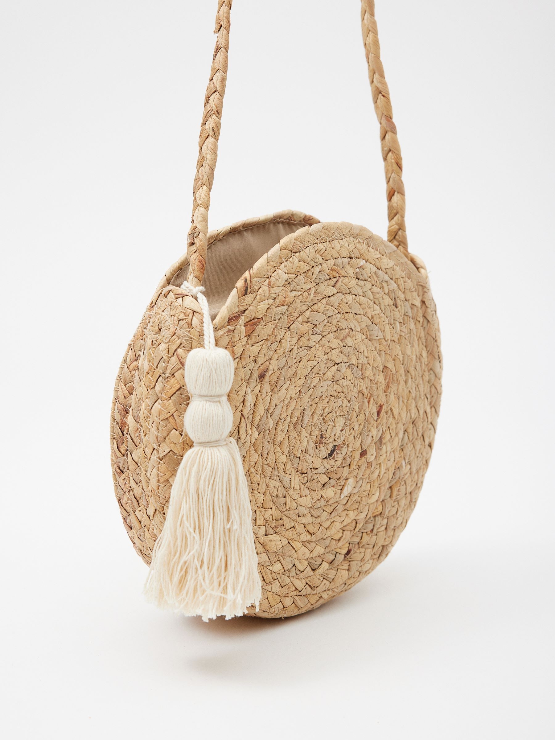 Braided jute bag sand