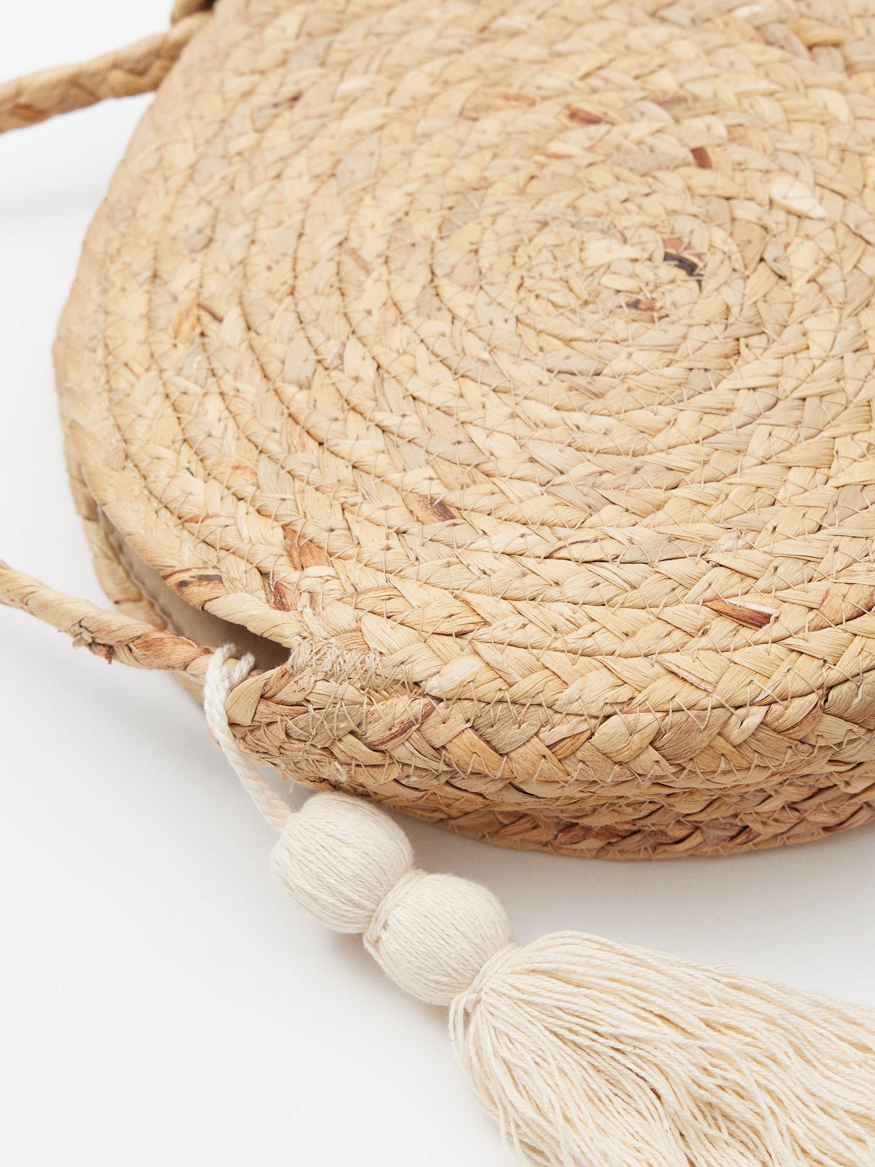 Braided jute bag sand