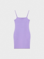 %Pto% Basic mini slim dress lilac