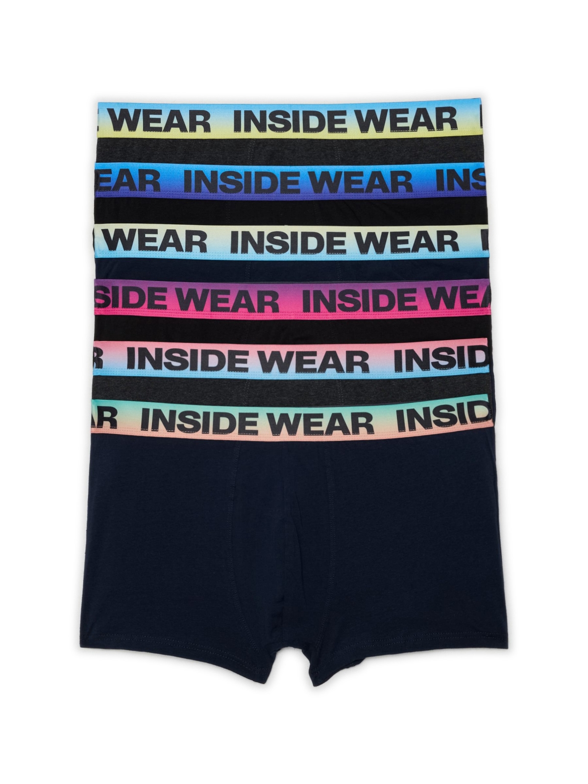 Calzoncillo boxer pack 6 unida vista media frontal