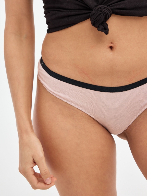 Pack 4 cotton thongs