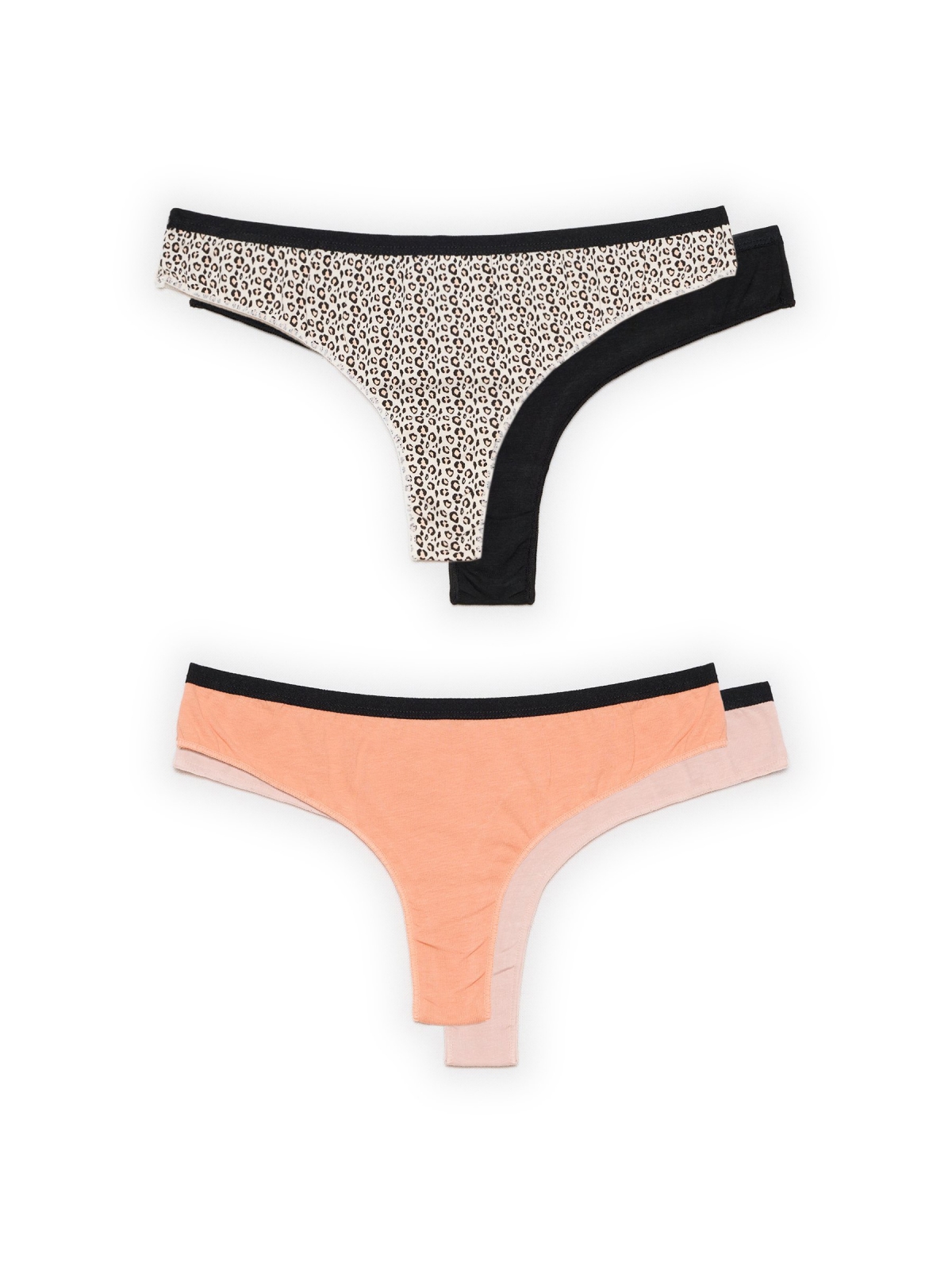 %Pto% Pack 4 cotton thongs