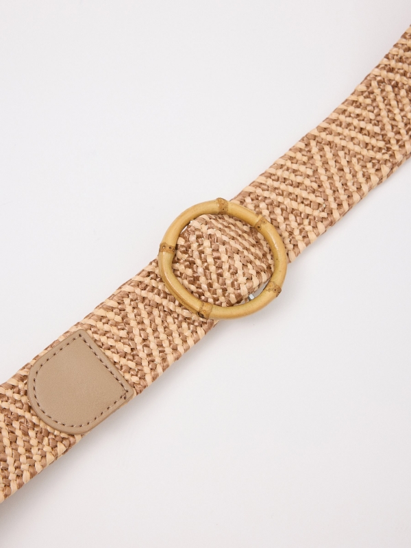 Elastic belt 5 cm beige