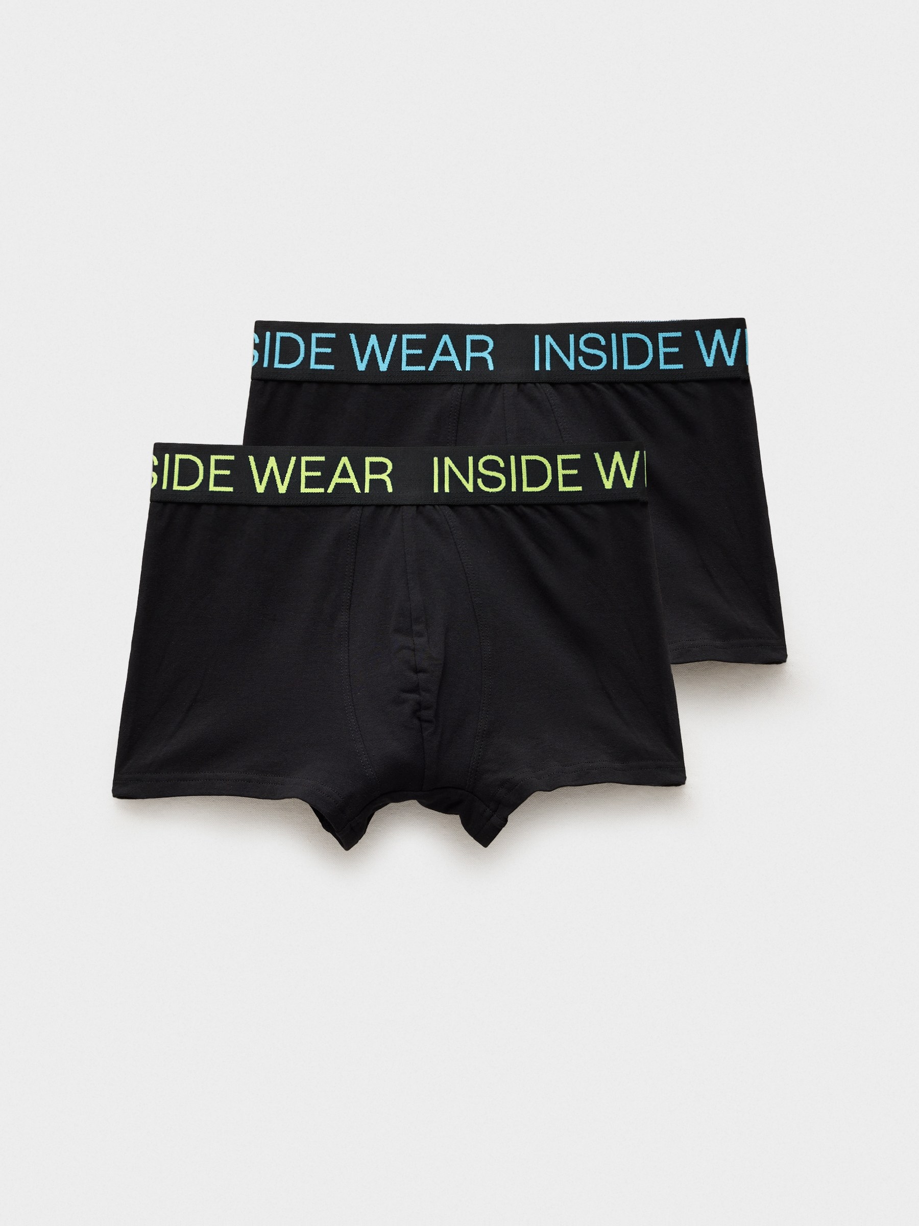 Boxer briefs simples 4 pack vista meia frontal