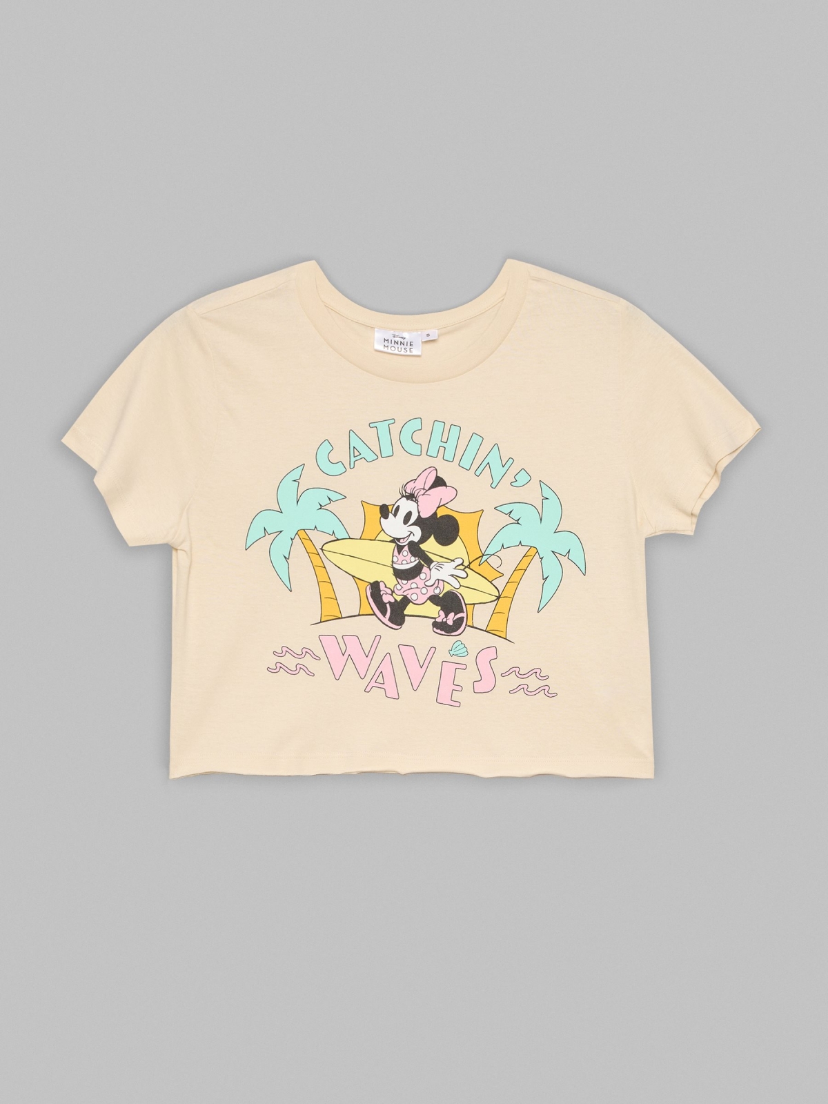 Minnie print t-shirt sand detail view