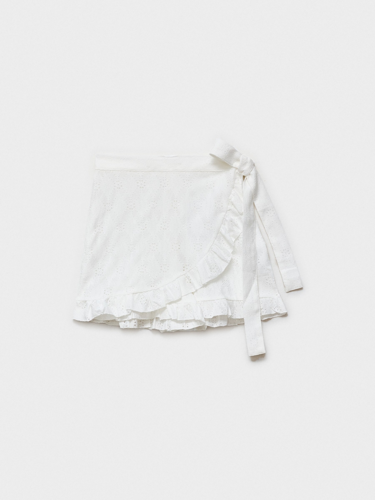 %Pto% Swiss embroidered skirt white