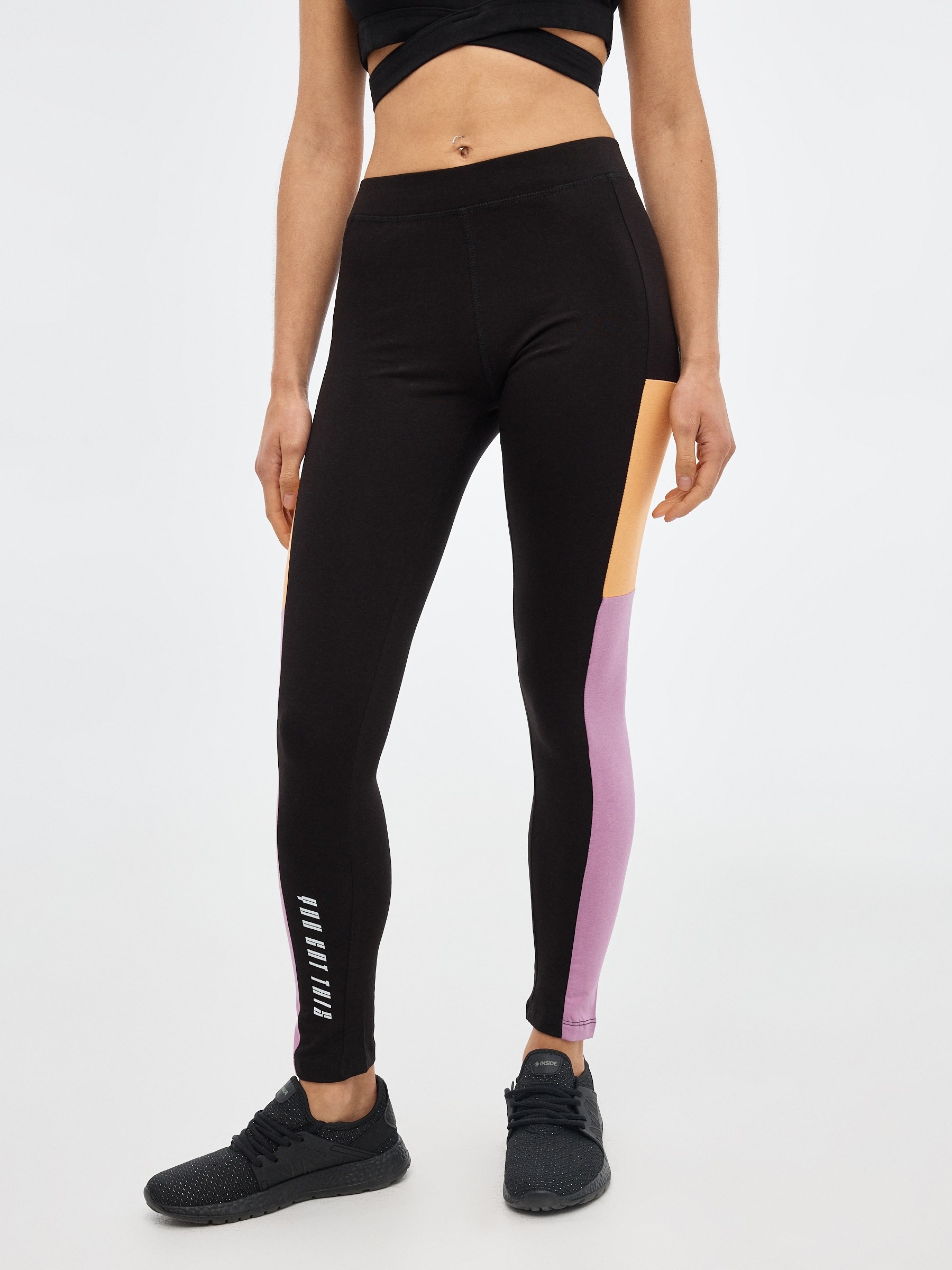 Printed knitted leggings