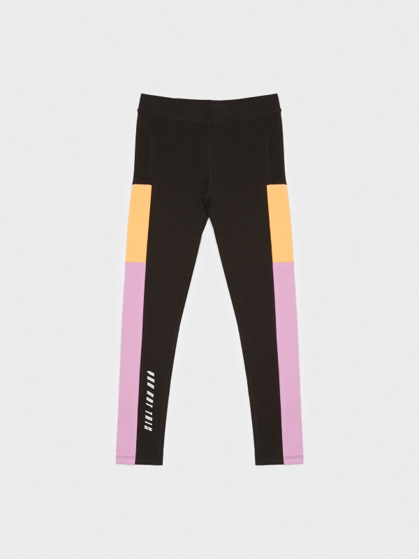  Legging de punto estampados negro