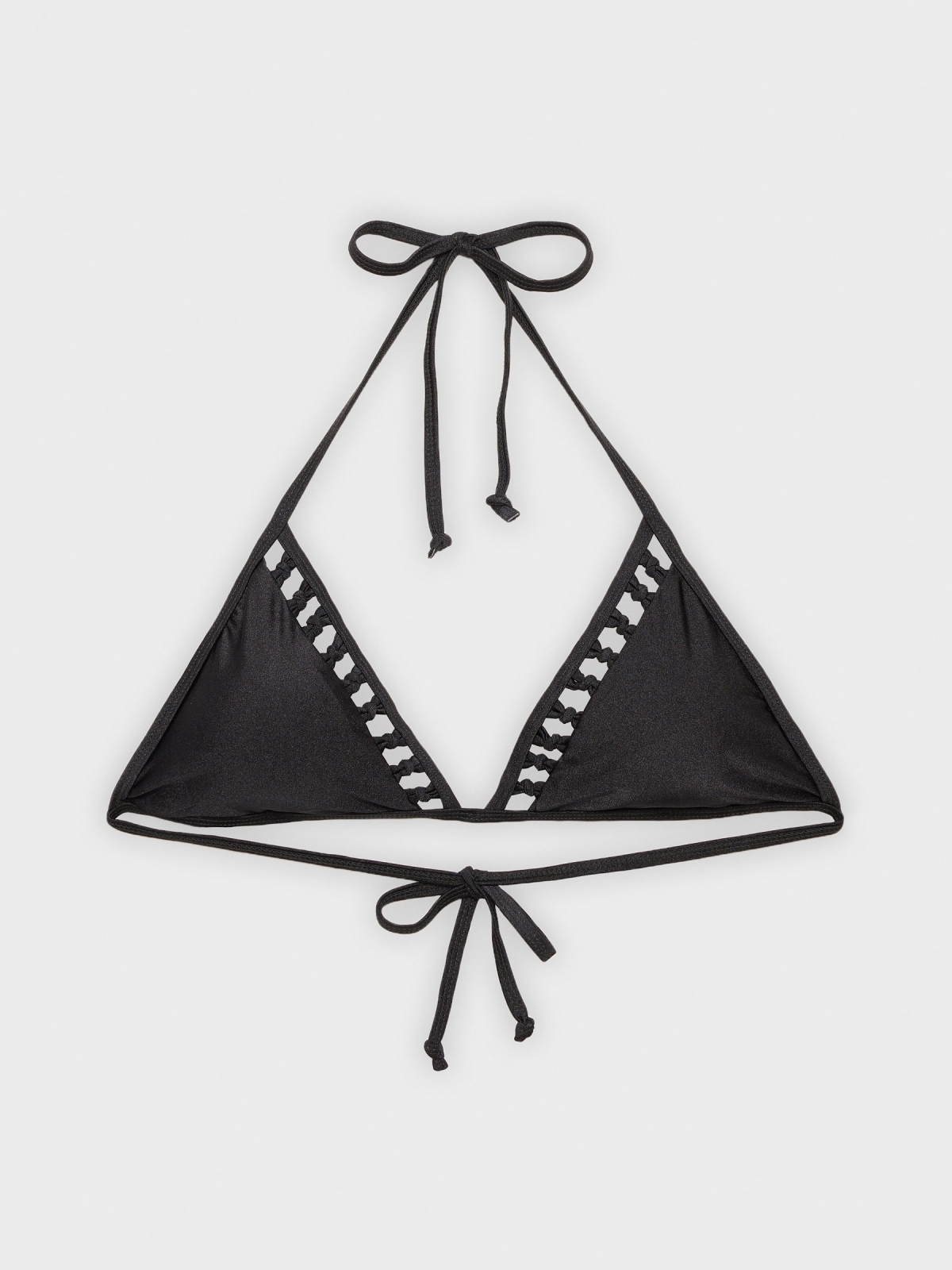 %Pto% Bikini top with knots black
