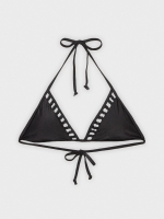 %Pto% Top bikini con nudos negro