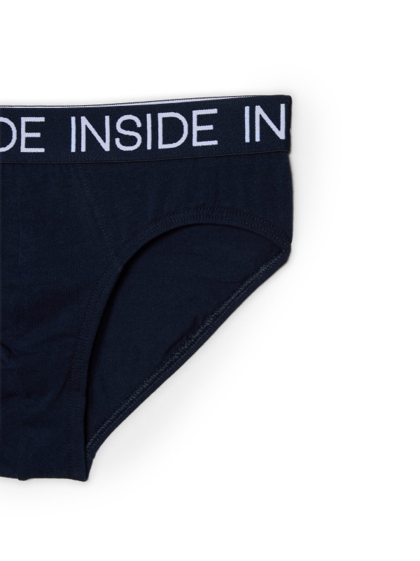 Calzoncillo slip pack 4 unidad vista detalle