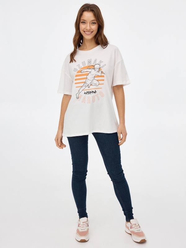 Naruto  T-shirt off white general front view
