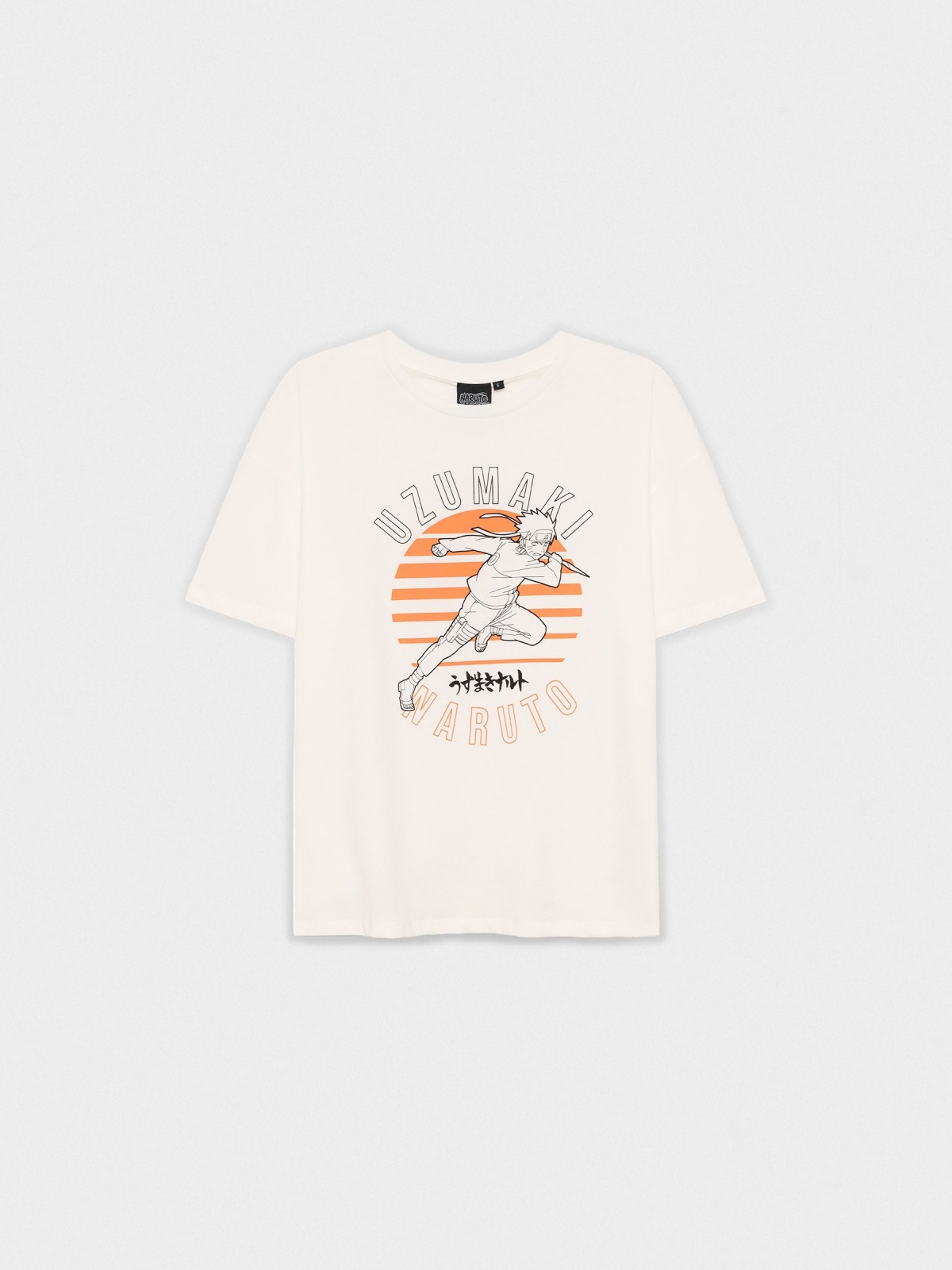 %Pto% Naruto  T-shirt off white front view