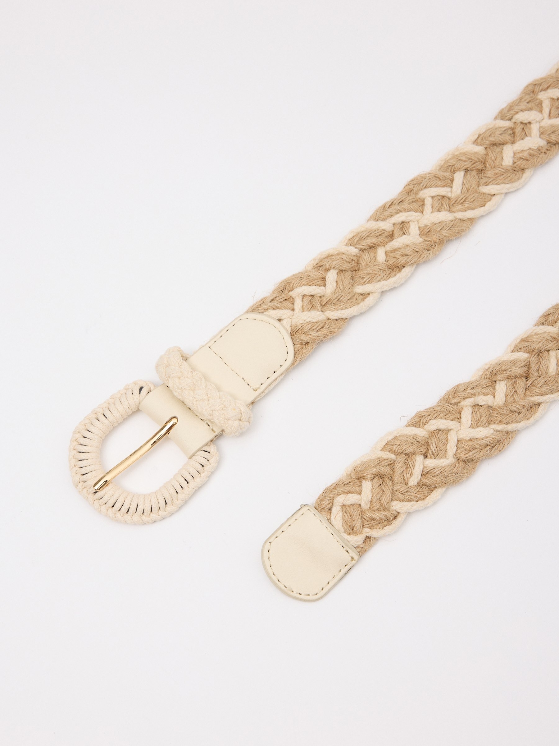 Macrame jute belt beige