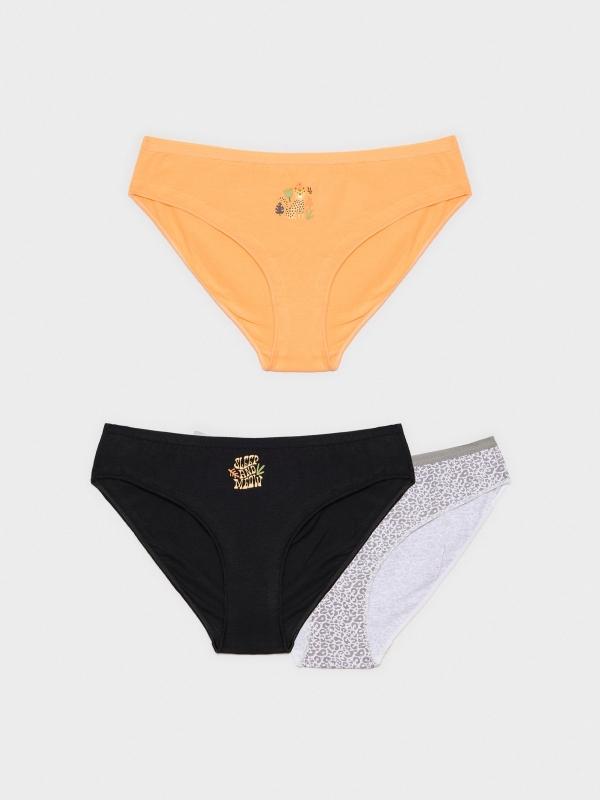  Pack 3 braguita clasica print