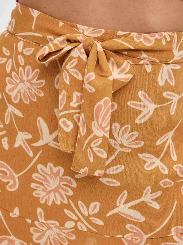 Printed skirt multicolor detail view